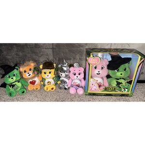 Wicked X Care Bears Plush Glinda Elphaba Scarecrow Tinman Lion Set 5 Bundle
